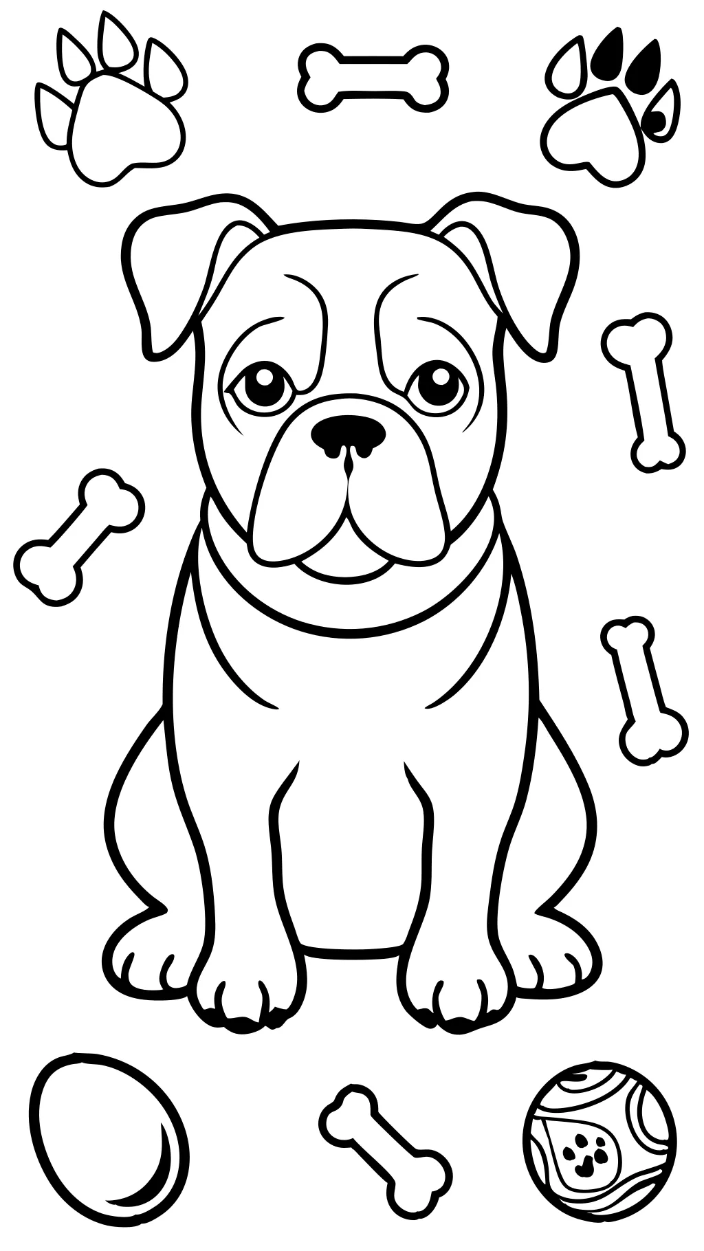 Page de couleur Bulldog